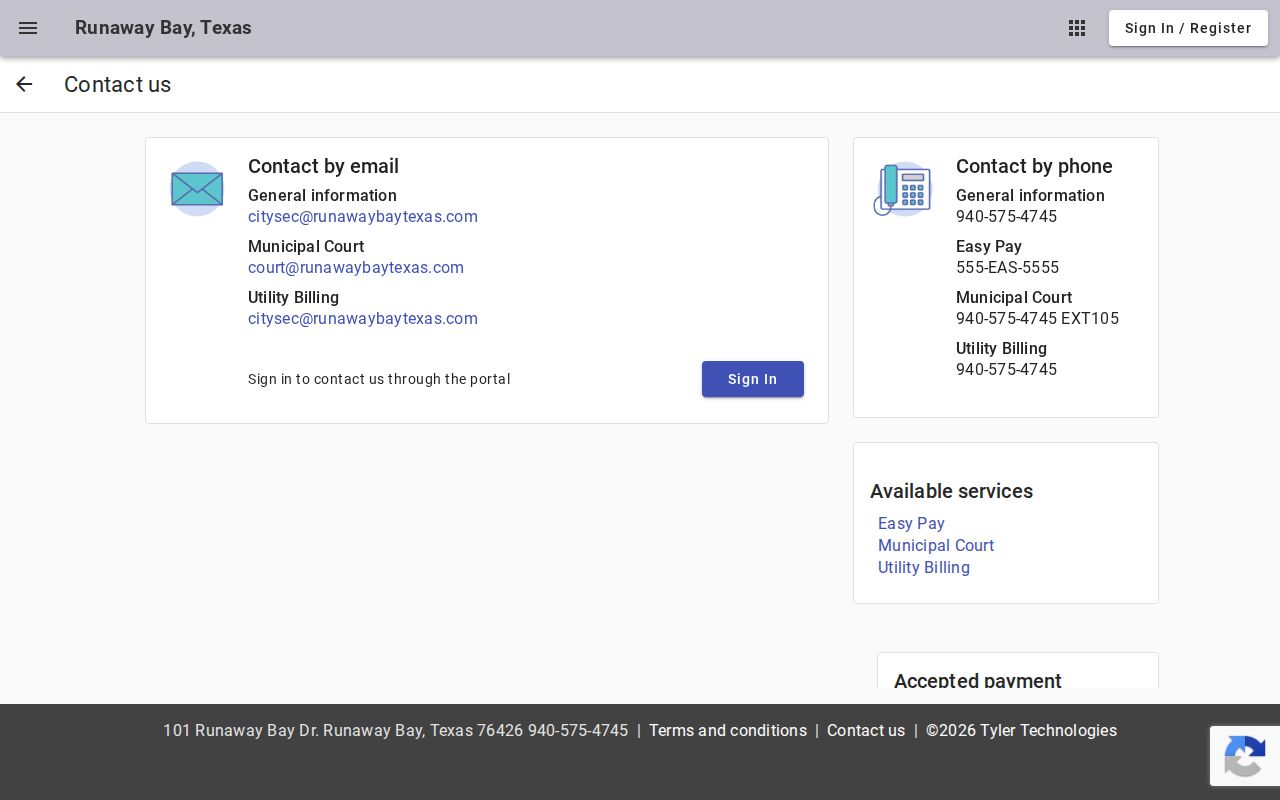 Runaway Bay court docket contact portal